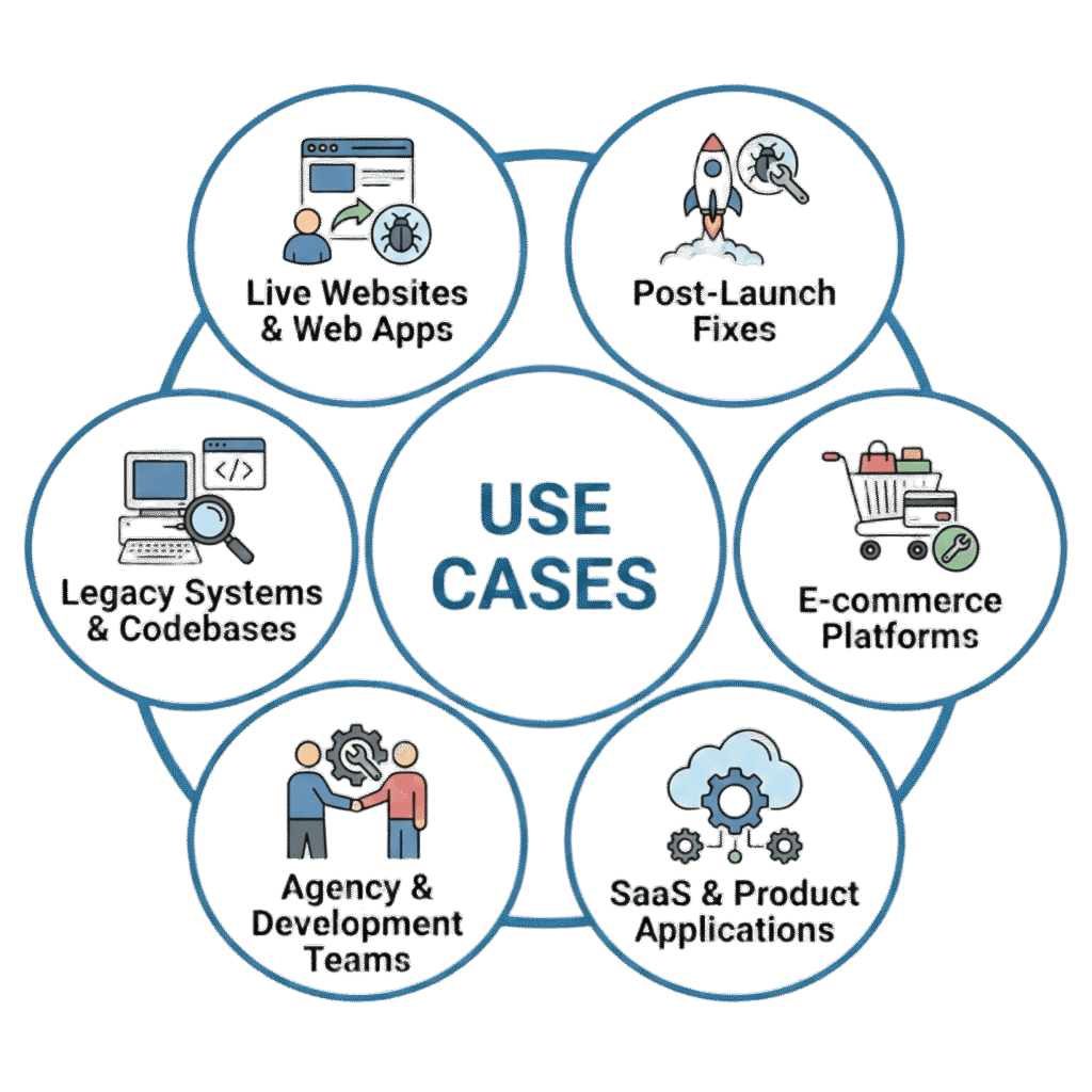 Bug Fixing use cases Bug Fixing use cases