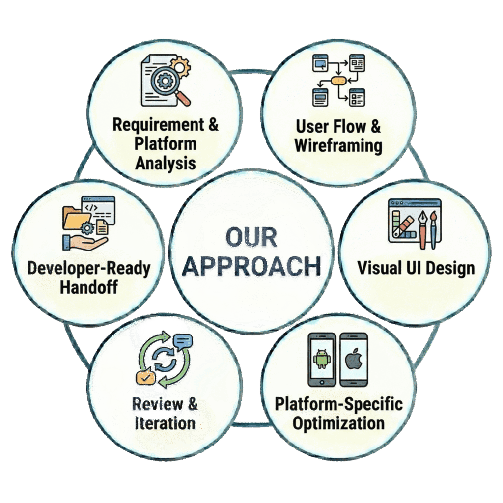 Mobile App UI our approach Mobile App UI our approach