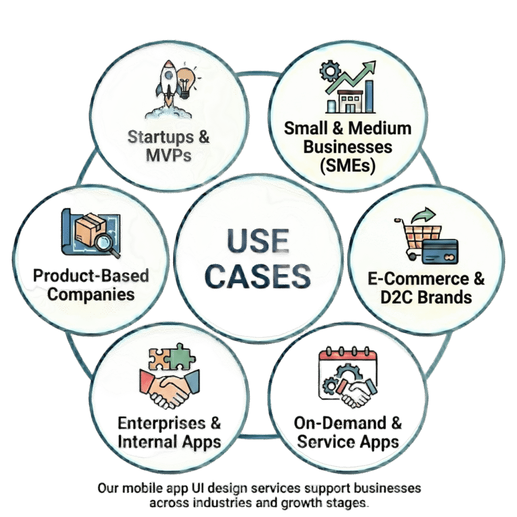 Mobile App UI use cases Mobile App UI use cases