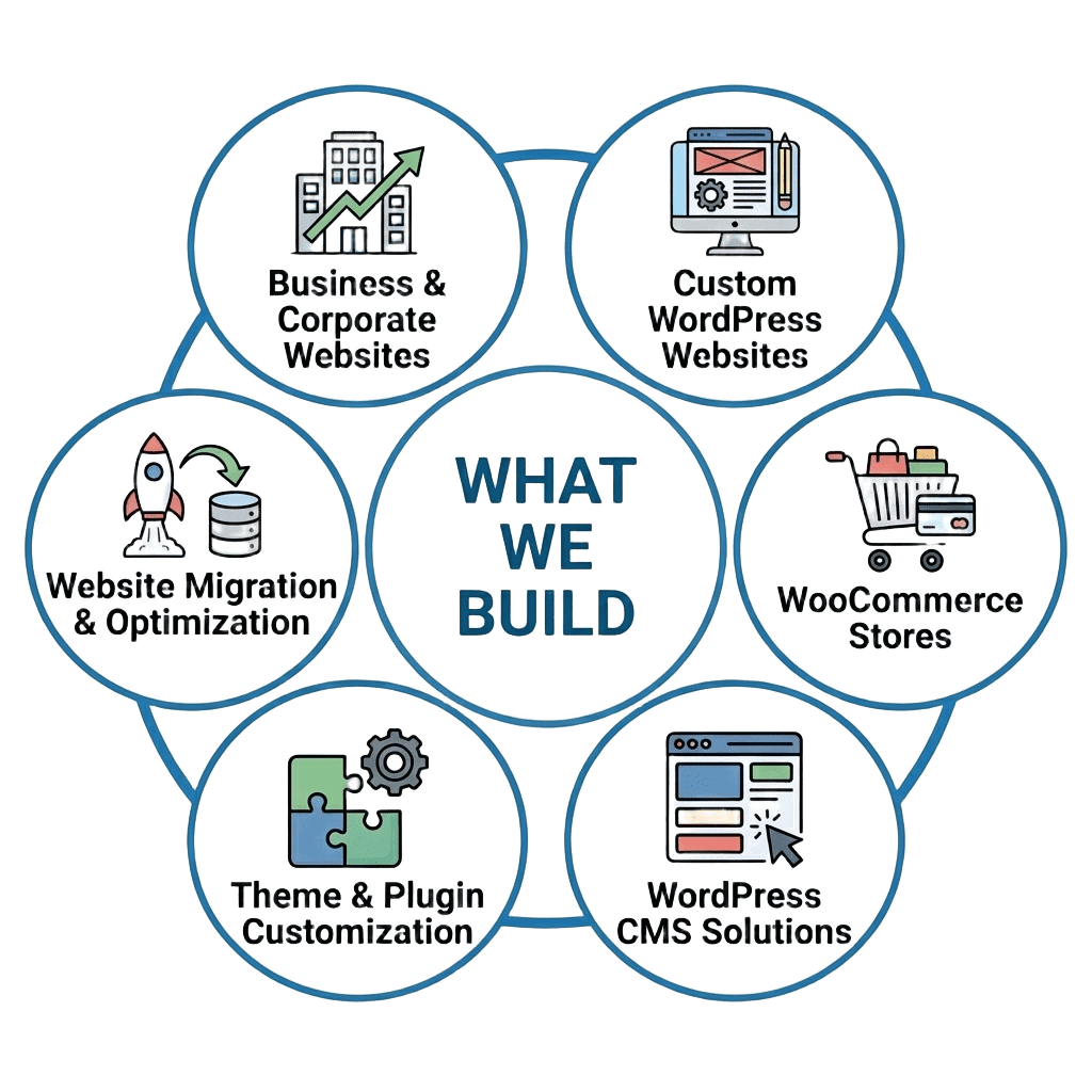 Wordpress Development WHAT WE BUILD